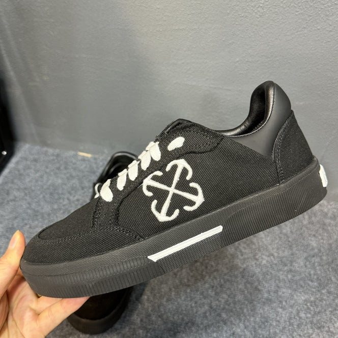 OFF-Whlte Canvas Sports shoes#23 4-Bar