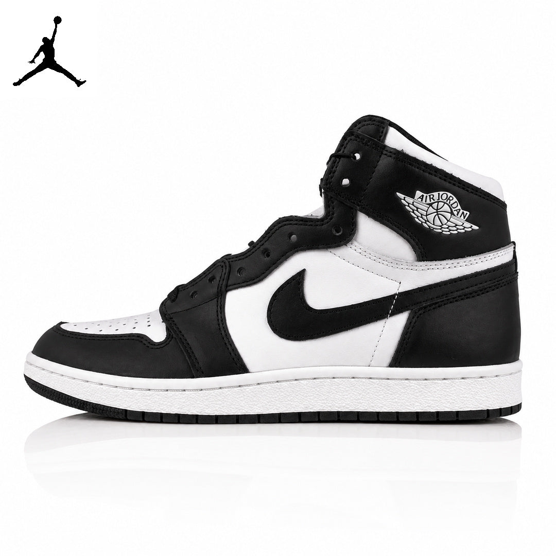 Air Jordan 1 High Black and White Panda 85 Unisex Sneakers BQ4422-001 Style 16 main product view
