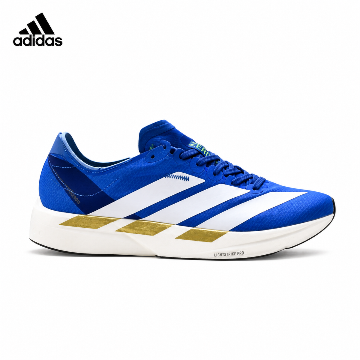 Adidas Men's men's running shoes in Black - single shoe side profile