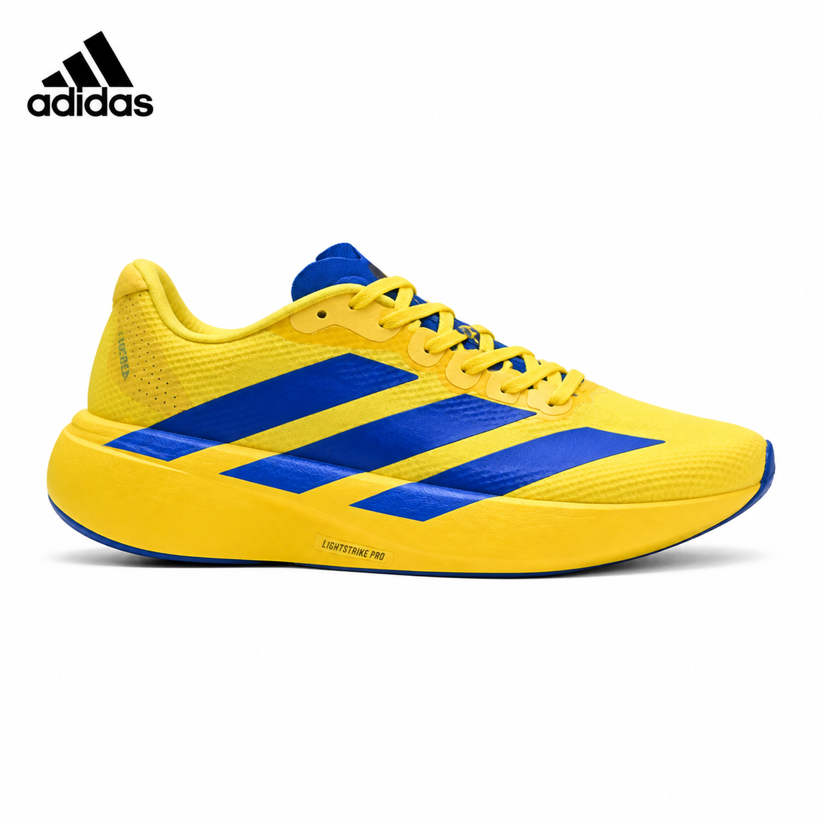 Adidas Unisex unisex running shoes in White/Black/Gold - single shoe side profile