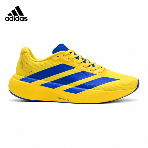Adidas Unisex unisex running shoes in White/Black/Gold - single shoe side profile