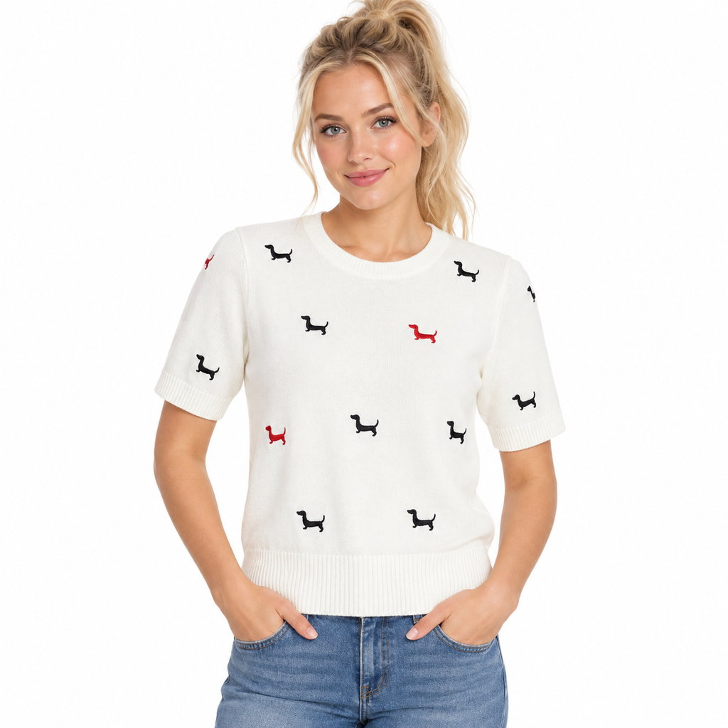 Knitted T-shirt - Model Main Image