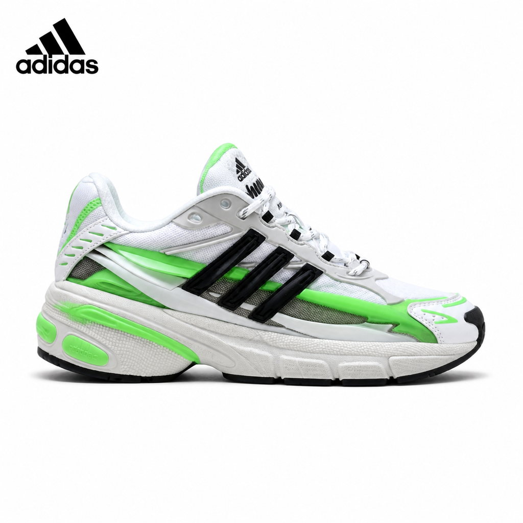Adidas Unisex unisex dad sneakers in White/Orange - single shoe side profile