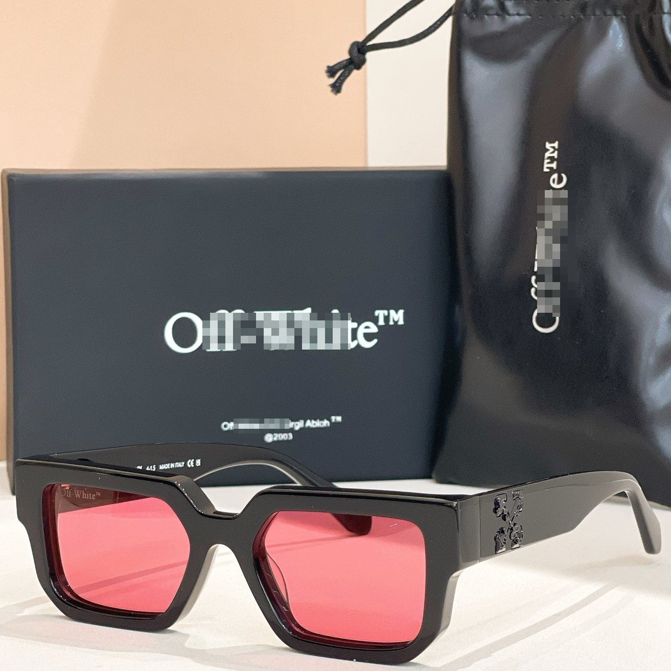 OFF-Whlte Arrow logo sunglasses#146 4-Bar