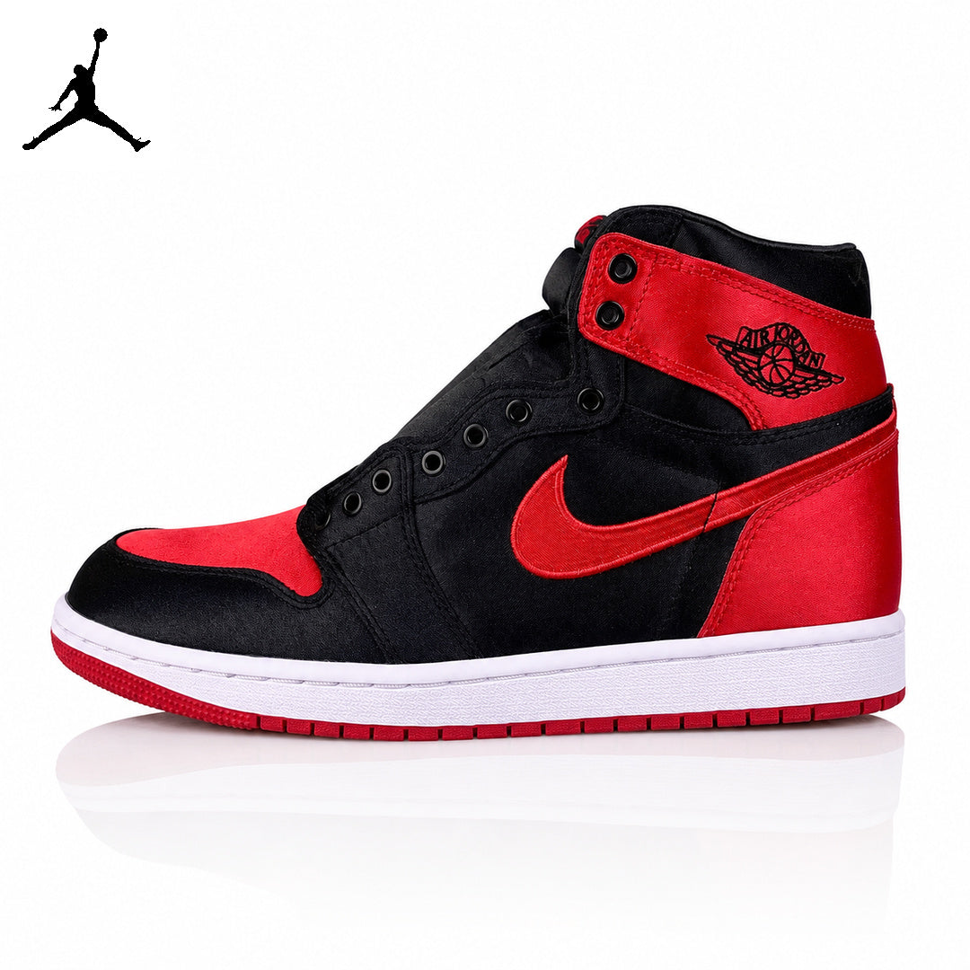 Air Jordan 1 High Banned Black/Red Silk Unisex Sneakers FD4810-061 main product view