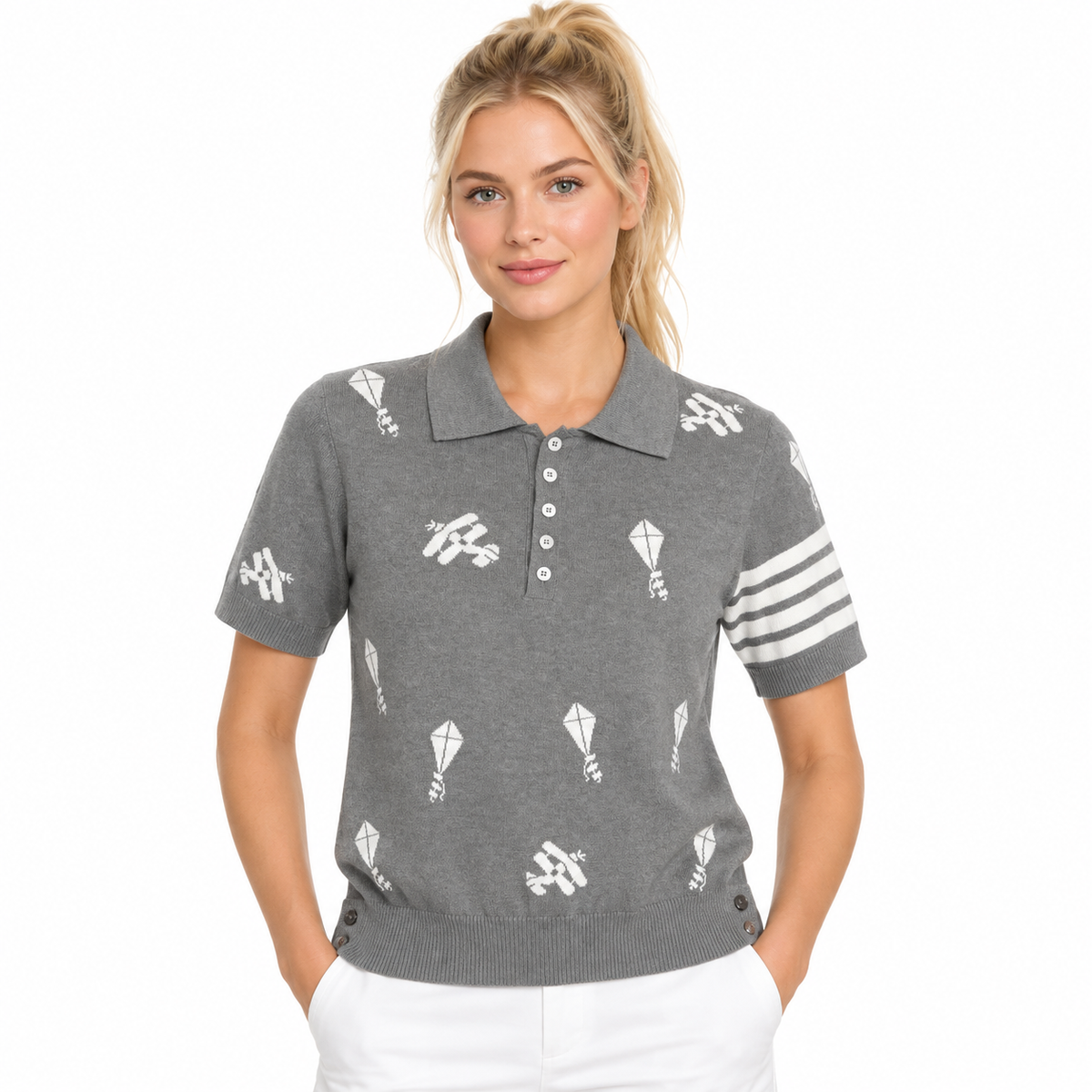 Knitted T-shirt - Model Main Image