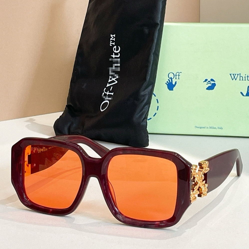 OFF-Whlte Arrow logo sunglasses#001 4-Bar