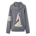 Men's Anchor Cardigan by Thom Browne, knitwear detail view