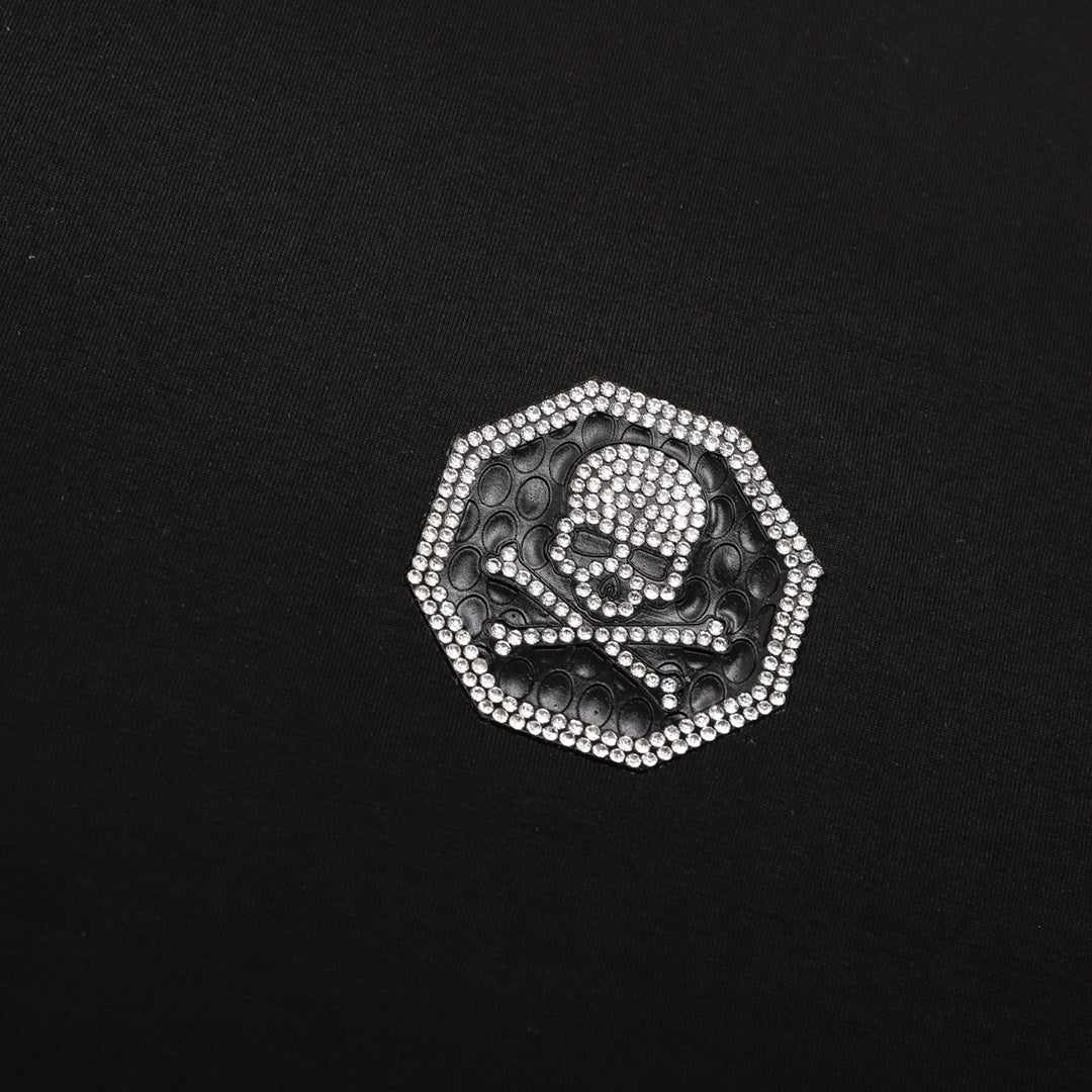 SOLO-Hot stamping Skull T-shirt SOLODSQ2