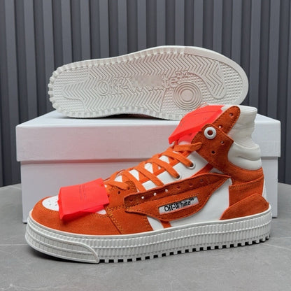 OFF-Whlte Arrow logo high-top sneakers#24 4-Bar