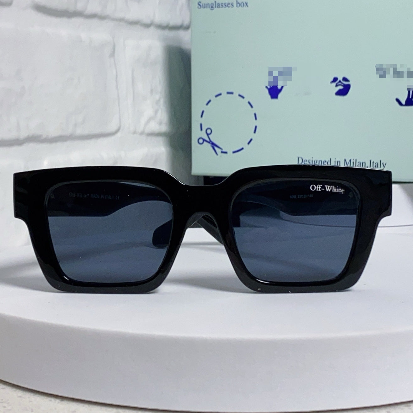 OFF-Whlte Arrow logo sunglasses#004 4-Bar