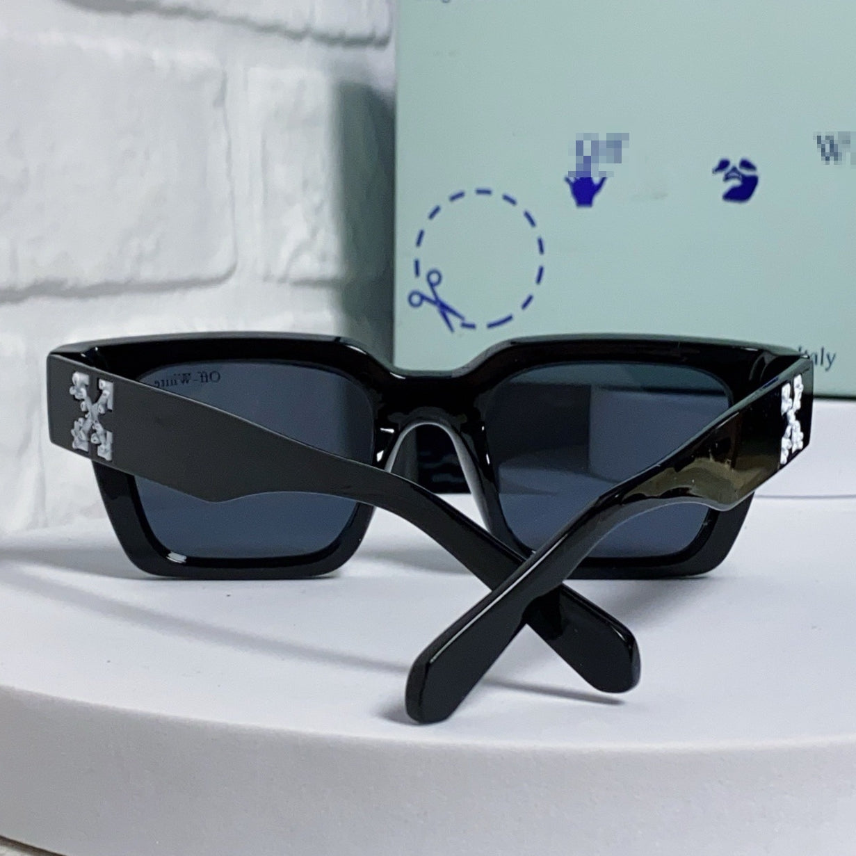 OFF-Whlte Arrow logo sunglasses#004 4-Bar
