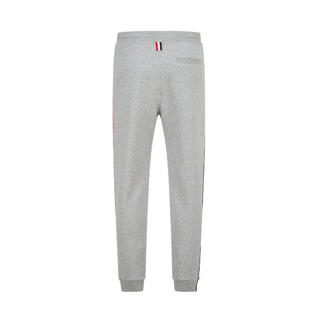 Thom Browne Style Unisex Casual Sweatpants with Signature Four-Bar Detail - Image 4