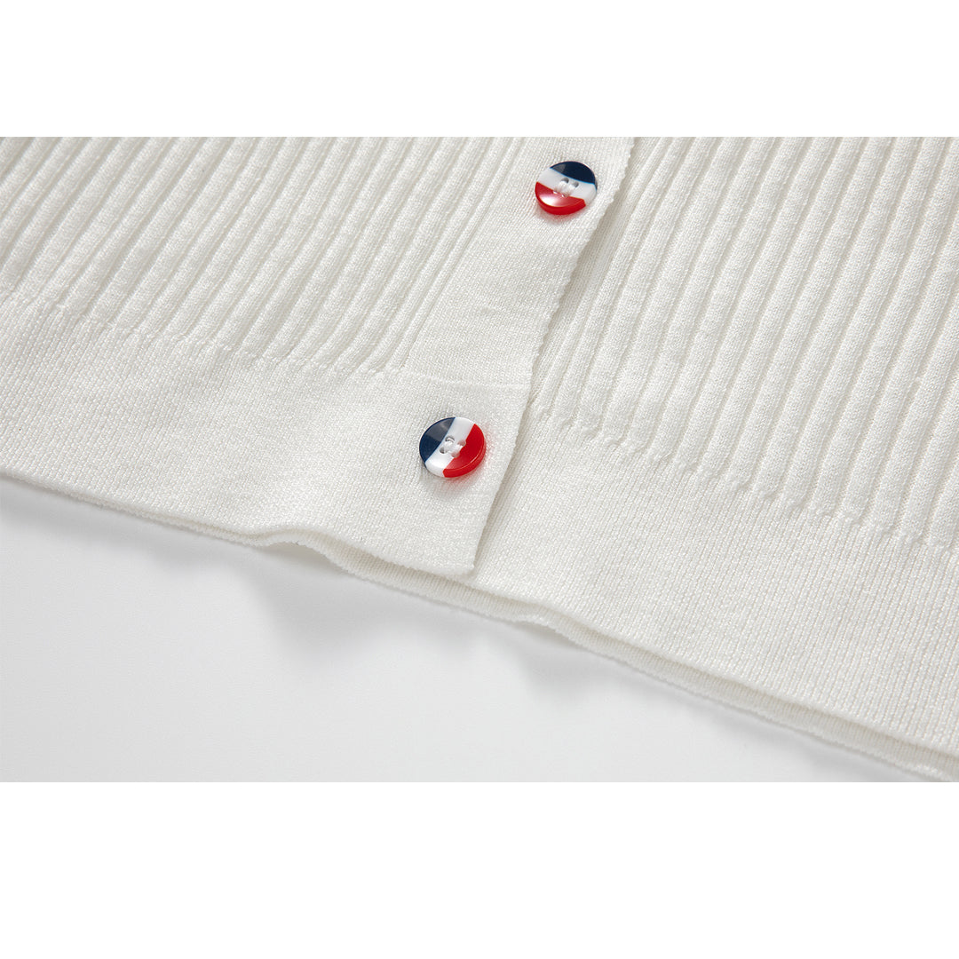 Women Color buckle POLO shirt - Image 6