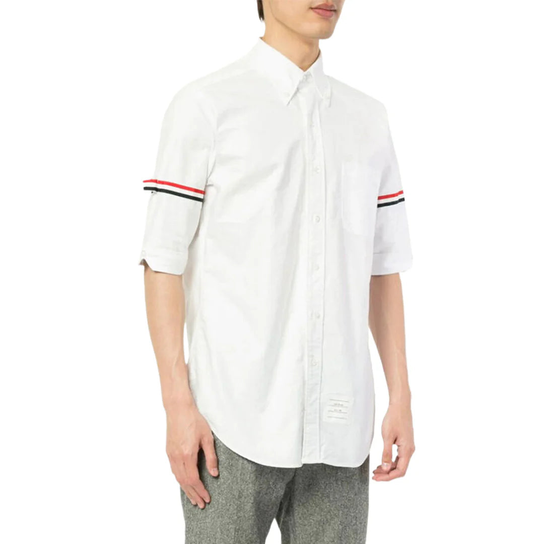 Men's Short shirt by Thom Browne, shirt detail view