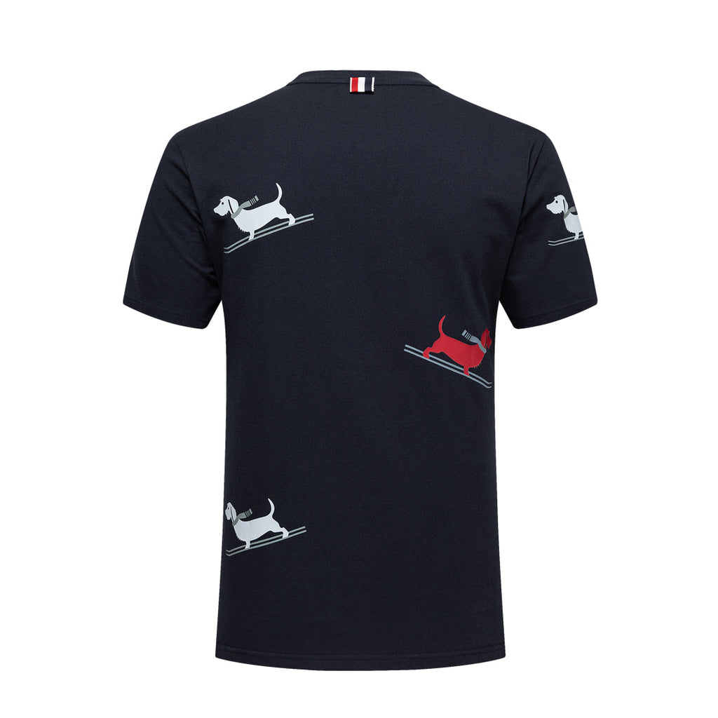 Men's Classic Four-Bar Lobster T-Shirt - 100% Cotton Made in Japan by Thom Browne, product detail view