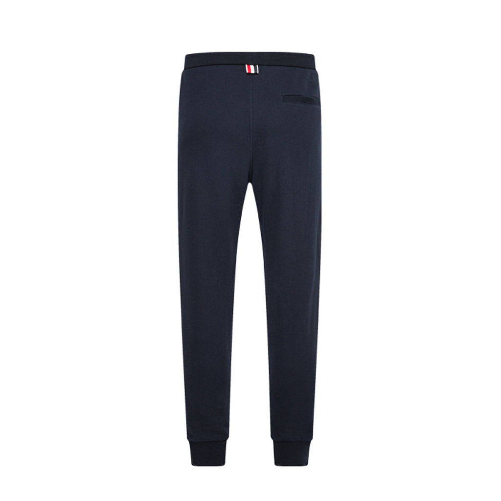 Thom Browne Style Unisex Casual Sweatpants with Signature Four-Bar Detail - Image 4
