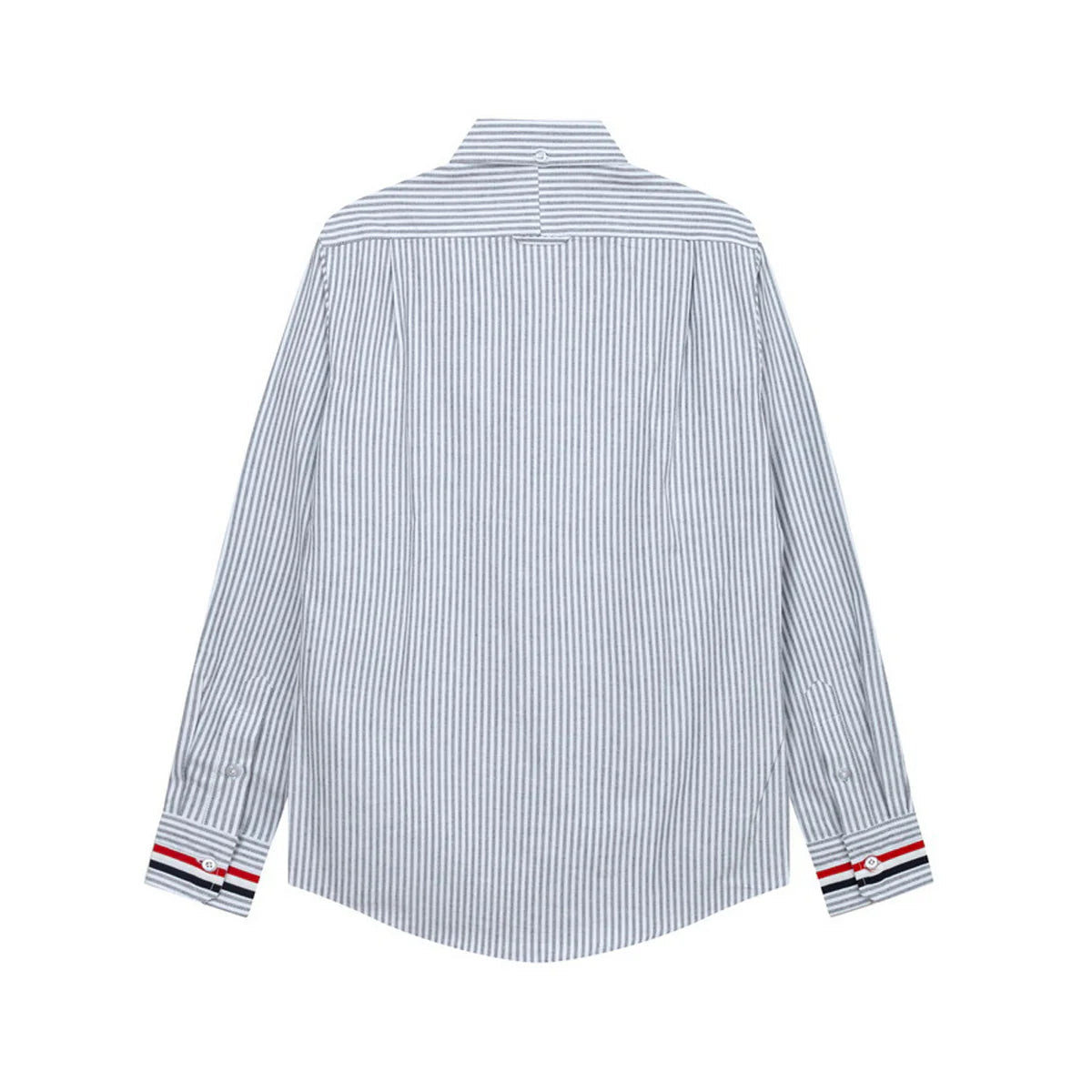 Men's Classic Oxford Shirt — Blue & Grey by Thom Browne, shirt detail view