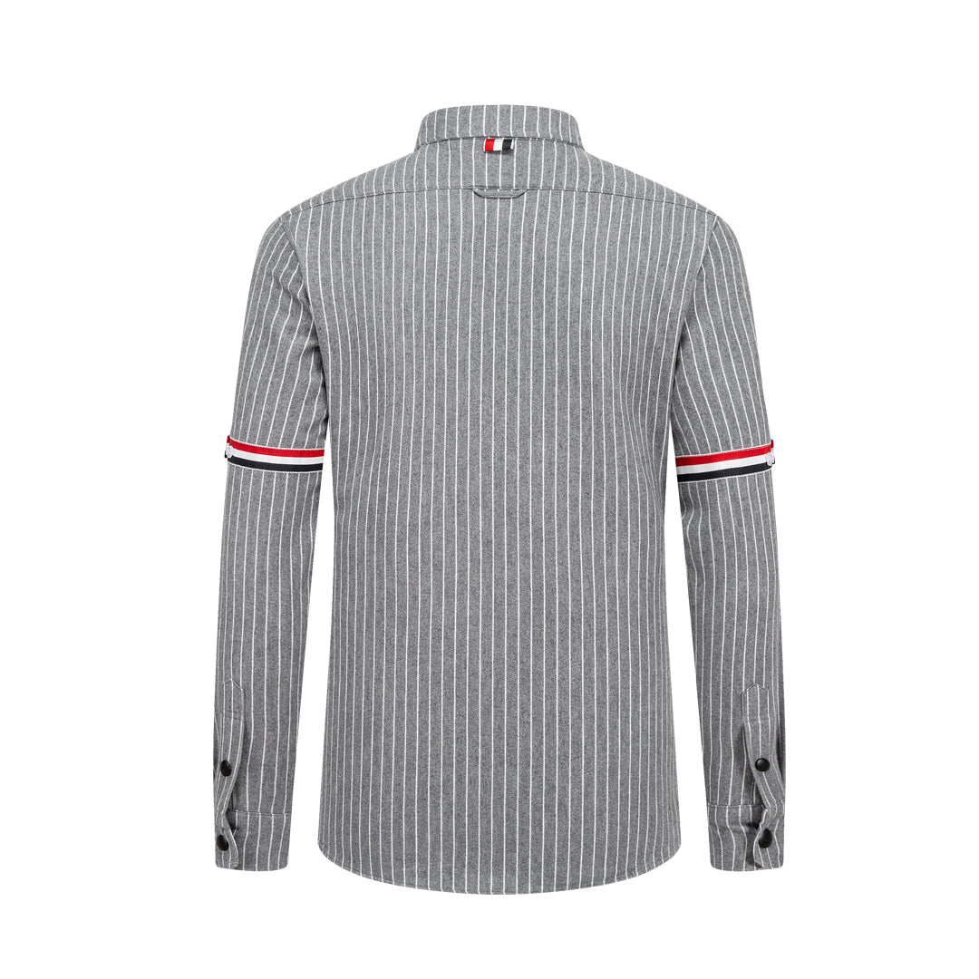 Men's Long-Sleeve Shirt by Thom Browne, shirt detail view