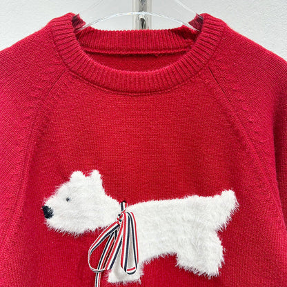 2025SS  Christmas red pullover sweater THOM TREND