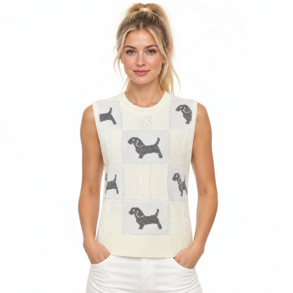 Women Wool vest - Model Main Image