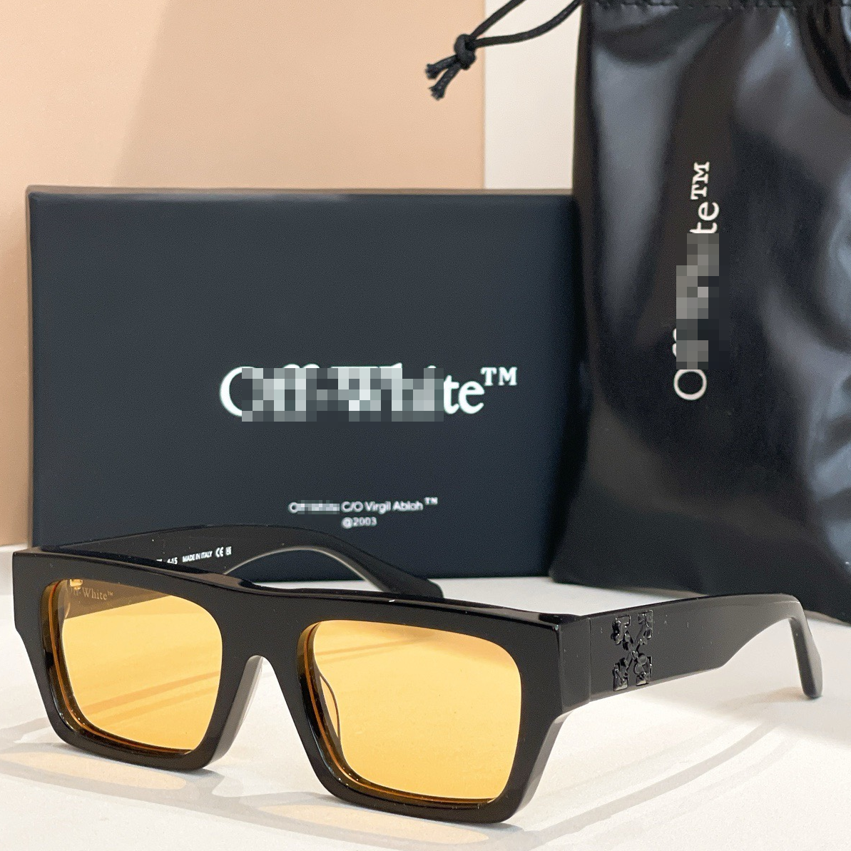 OFF-Whlte Arrow logo sunglasses#145 4-Bar
