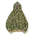 BAPE ABC Camo Shark Hoodie - Green & Grey product view 12