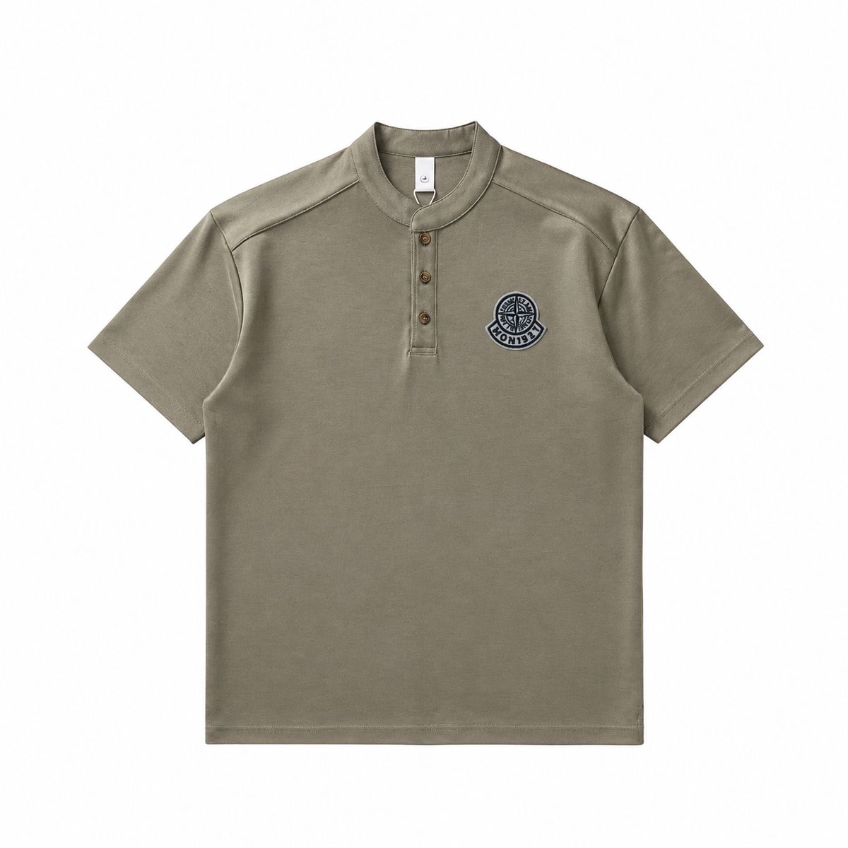 Stone Island Compass Badge Henley Cotton T-Shirt - L product detail view
