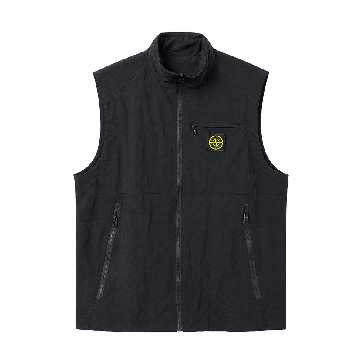 Stone Island Multi-Pocket Compass Badge Tactical Vest - Gray product detail view