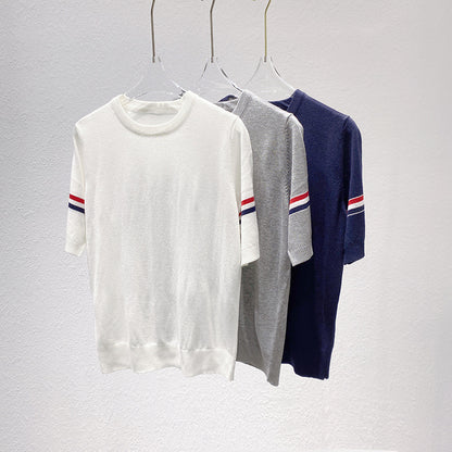 stripe short sleeve T-shirt