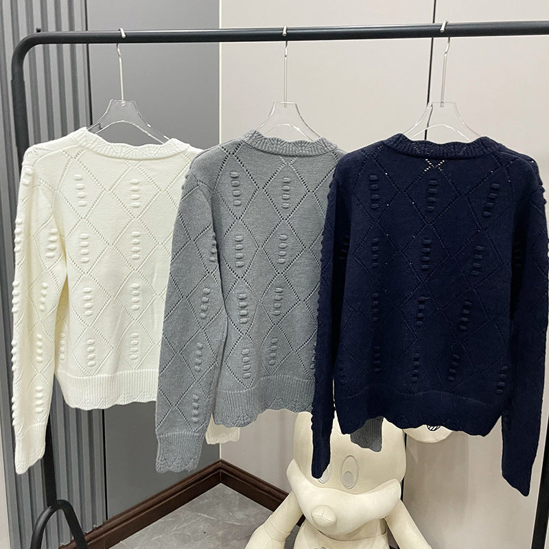 2025SS Puppy Wavy Diamond Cardigan THOM TREND