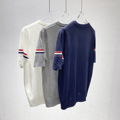 stripe short sleeve T-shirt