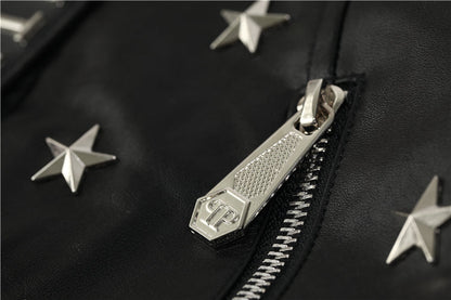 New-Black Cowhide Jacket SOLODSQ2