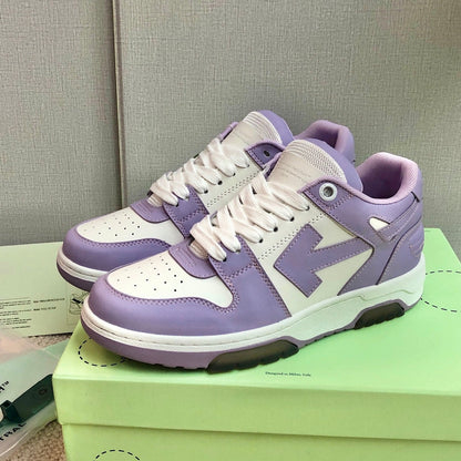 OFF-Whlte Genuine Leather Sneakers#68 4-Bar