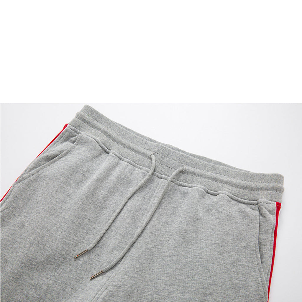 Thom Browne Style Unisex Casual Sweatpants with Signature Four-Bar Detail - Image 5