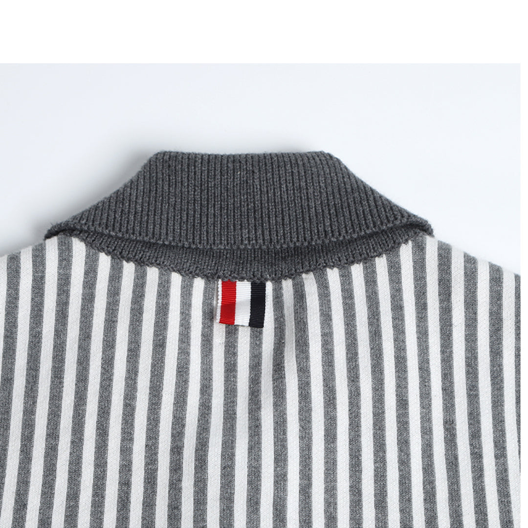 Plaids Knits Coats by Thom Browne, knitwear detail view