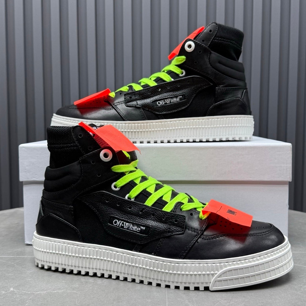 OFF-Whlte Arrow logo high-top sneakers#24 4-Bar