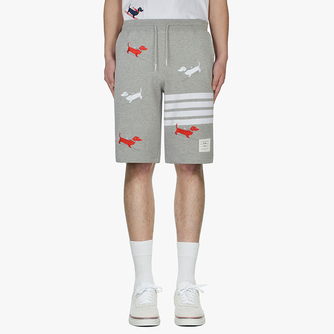 Thom Browne Style Unisex Casual Sweatpants with Signature Four-Bar Detail - Image 3