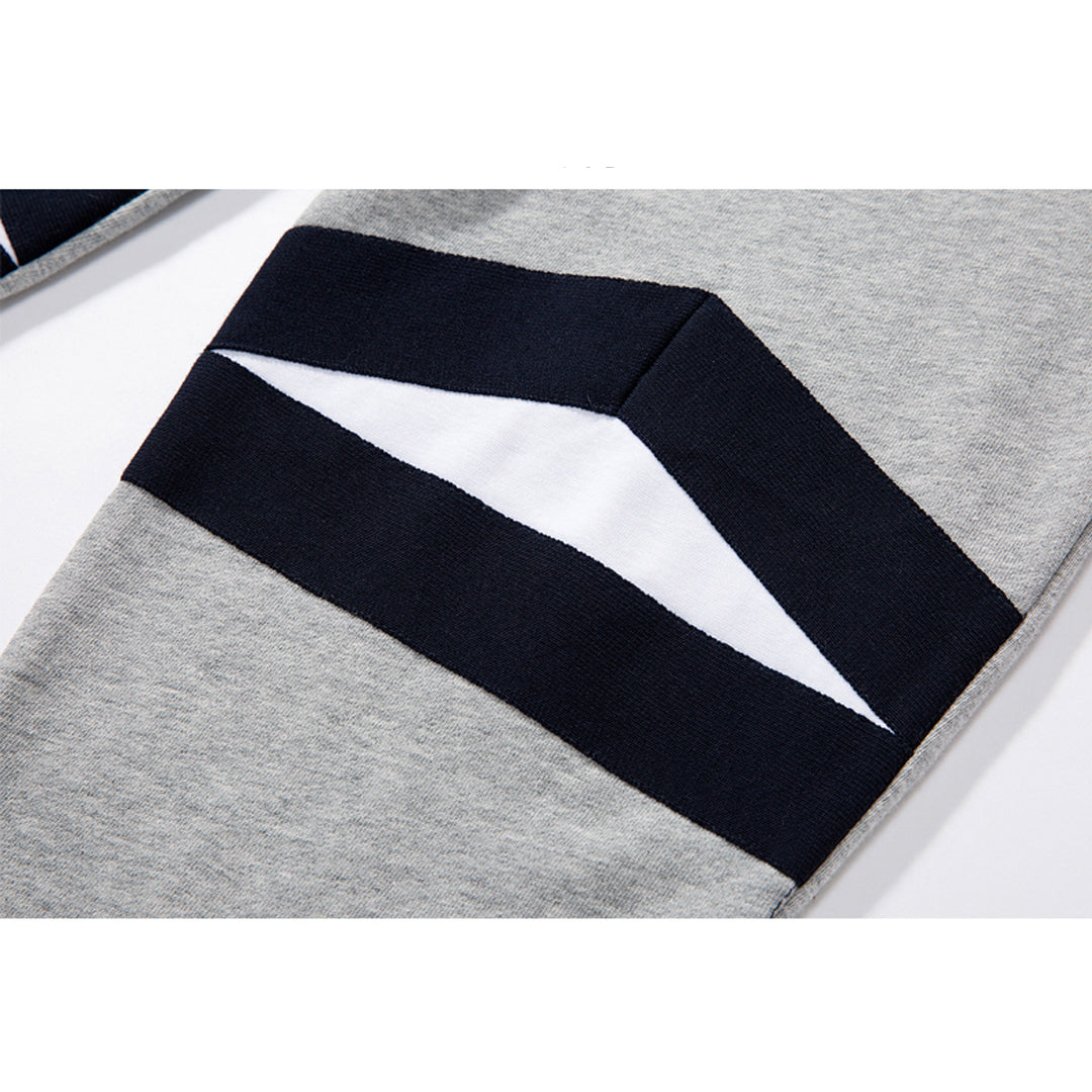 Thom Browne Style Unisex Sweatpants with Signature Four-Bar Detail - Image 5