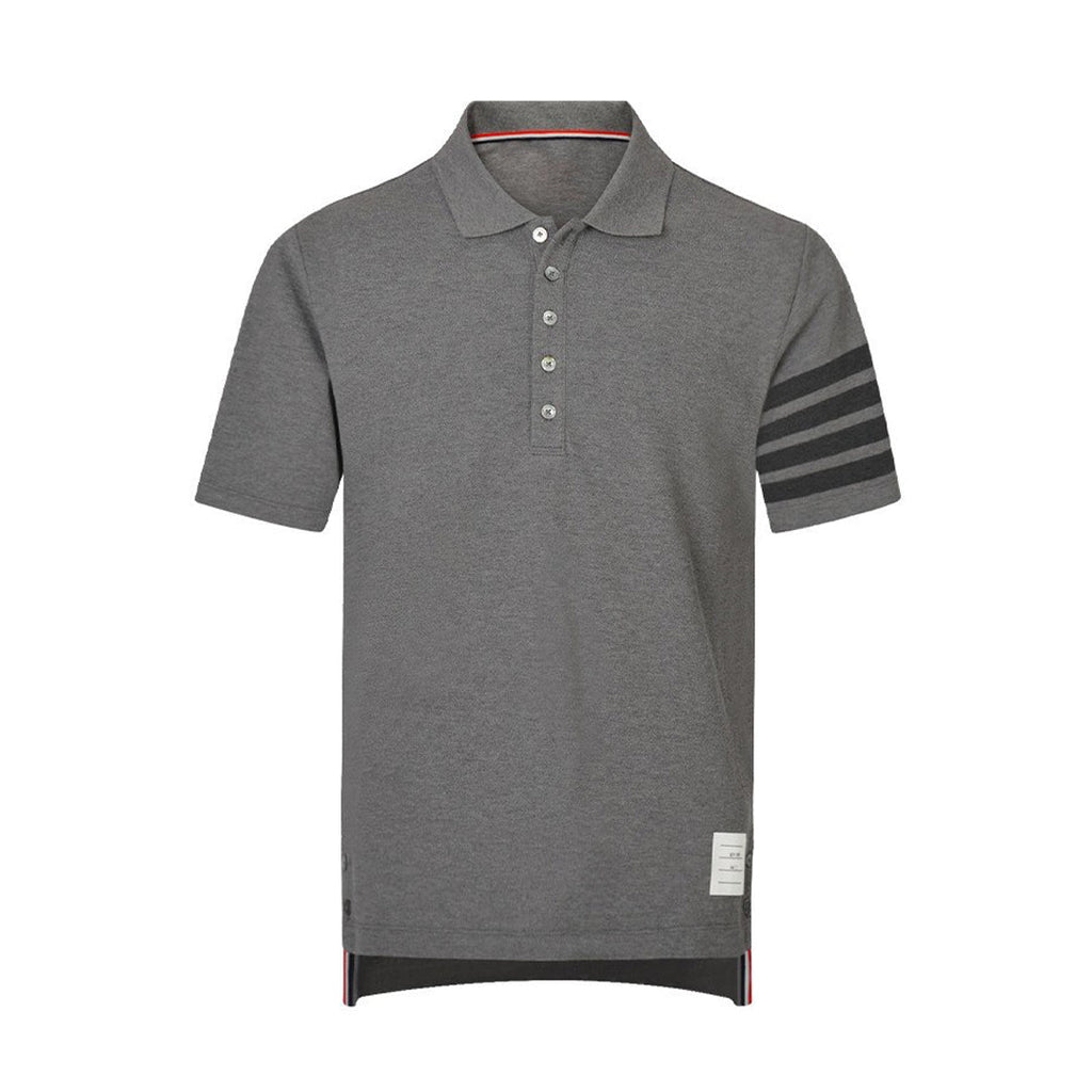 Men's Classic Four-Bar Polo Shirt by Thom Browne, product detail view