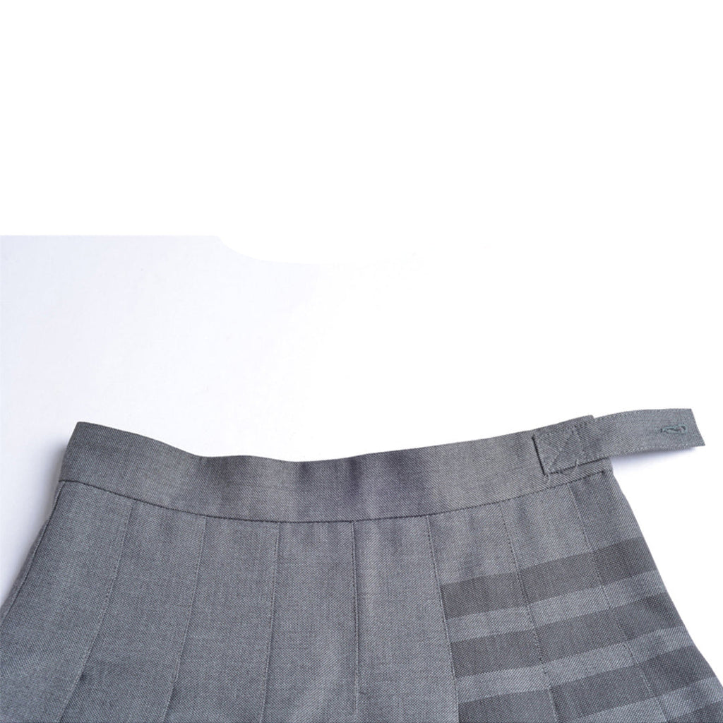 Women's 4-Bar Pleated Mini Skirt | Thom Browne