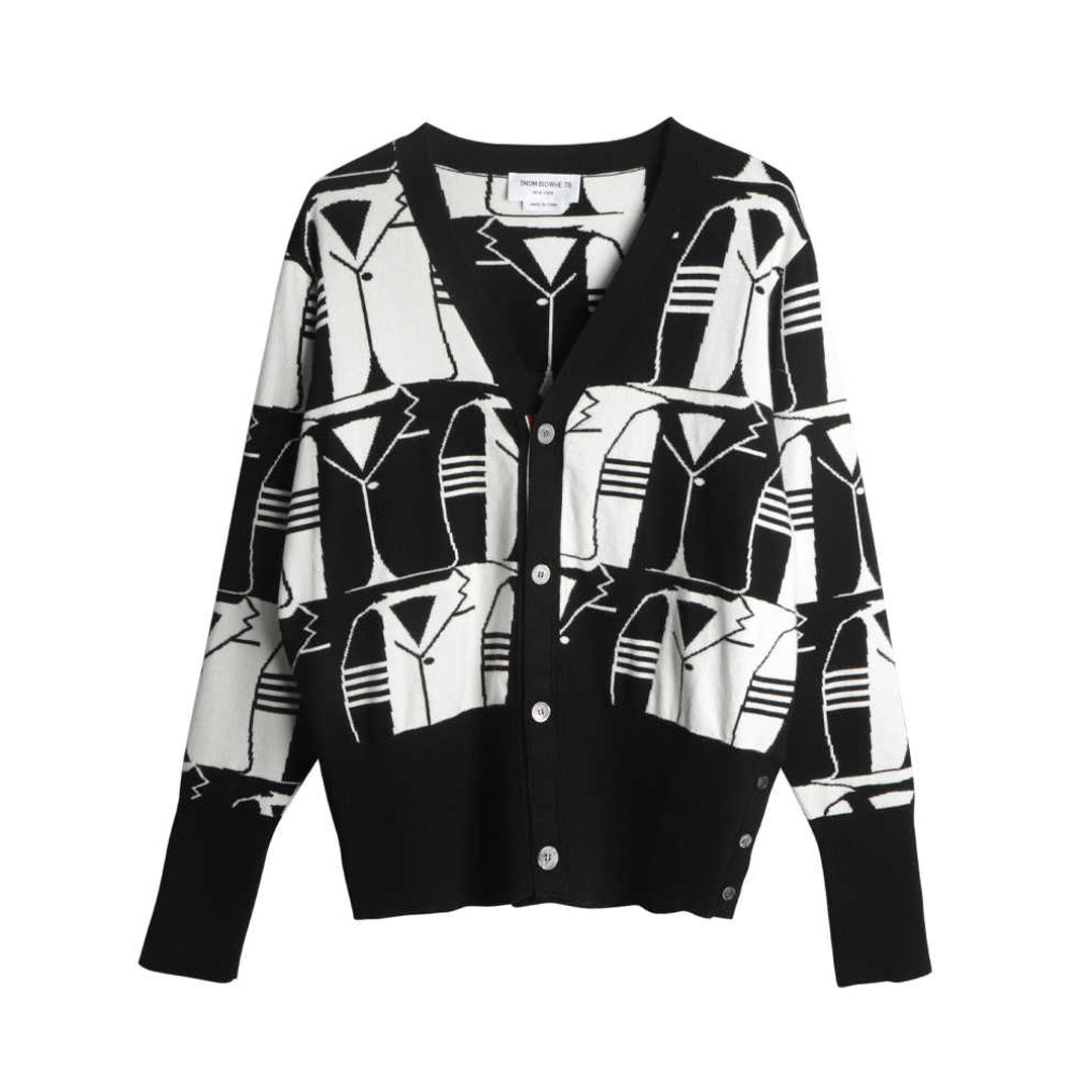 Men's Plaid Knitwear by Thom Browne, knitwear detail view