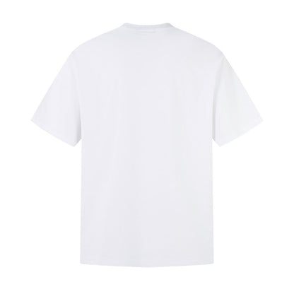 Pearl lettering embroidered T-shirt THOM TREND