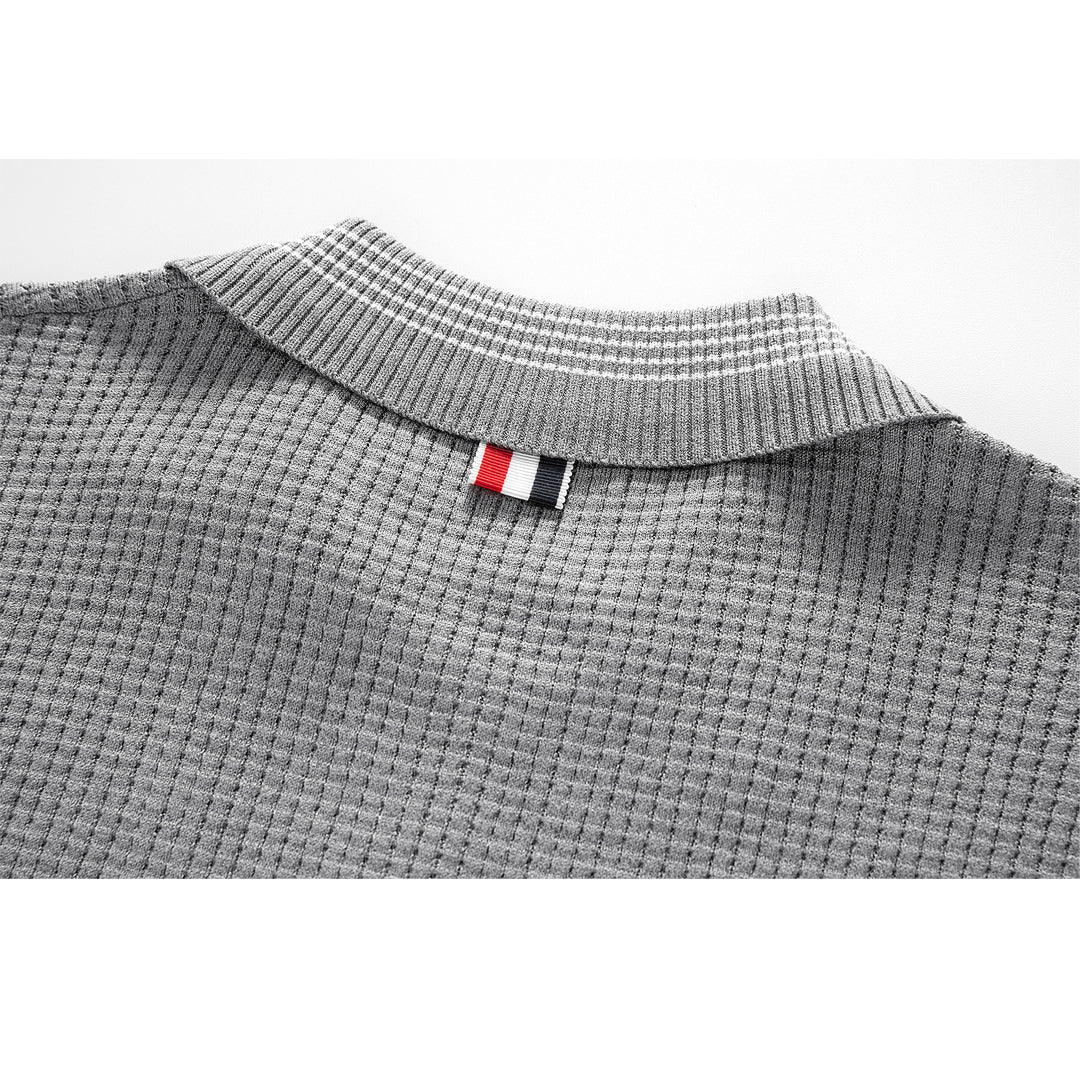 Classic Four-Bar Wool T-Shirt - 100% Cotton Made in Japan by Thom Browne, product detail view