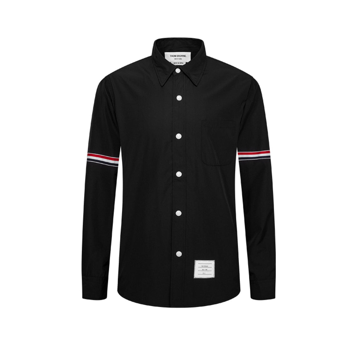 Men's Loose shirt Coat by Thom Browne, shirt detail view