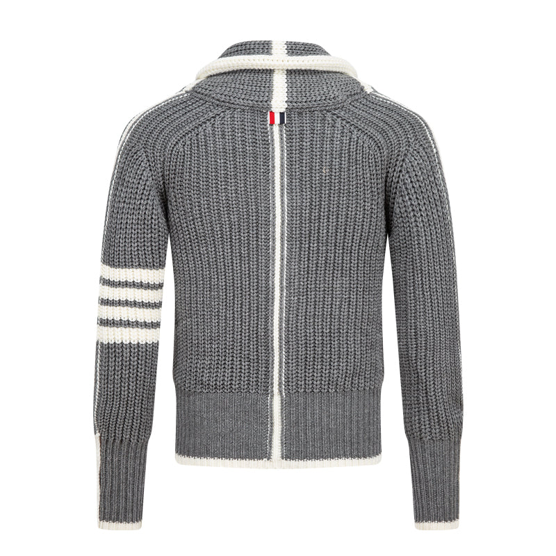 Men's Cardigan by Thom Browne, knitwear detail view