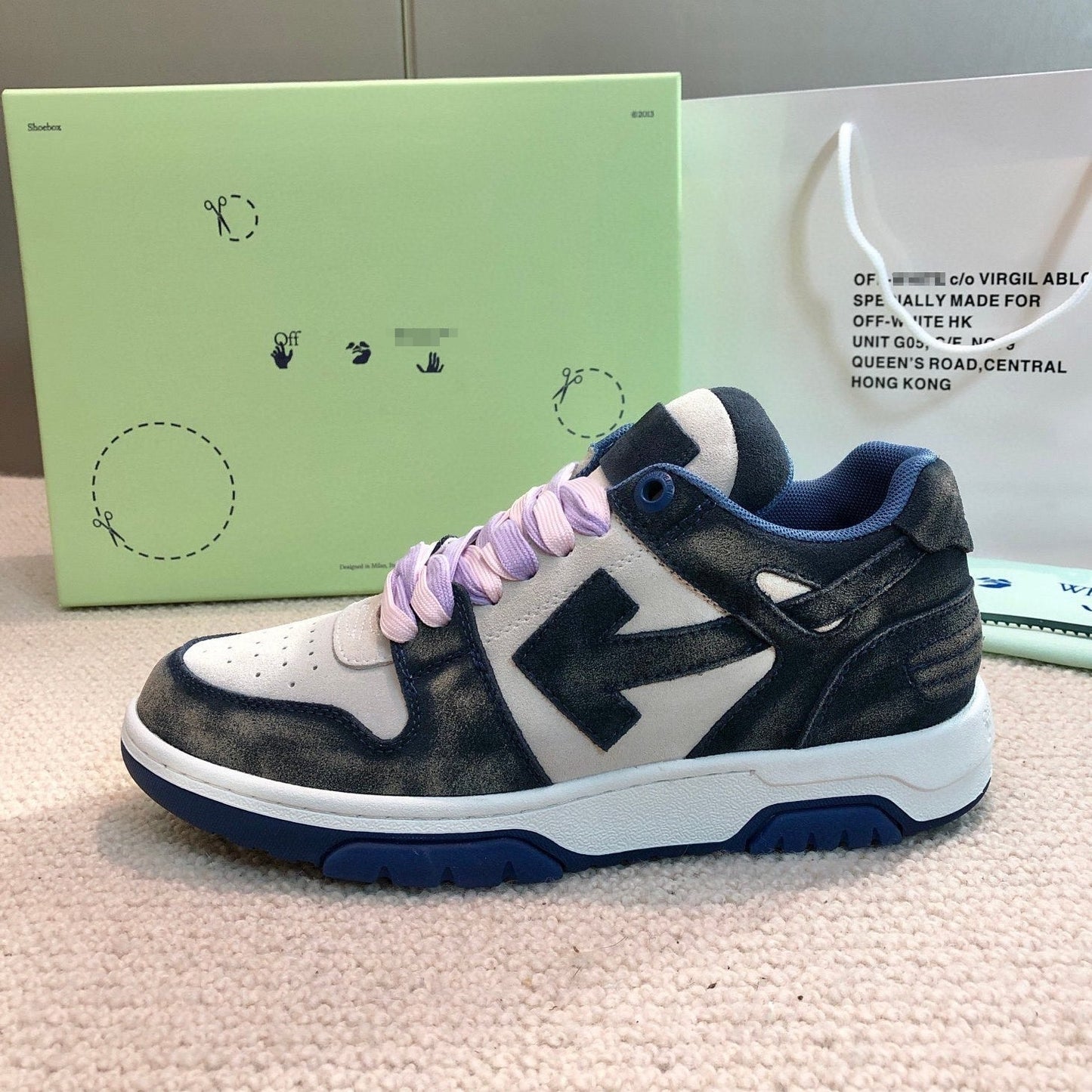 OFF-Whlte Arrow logo Sports shoes#10 4-Bar