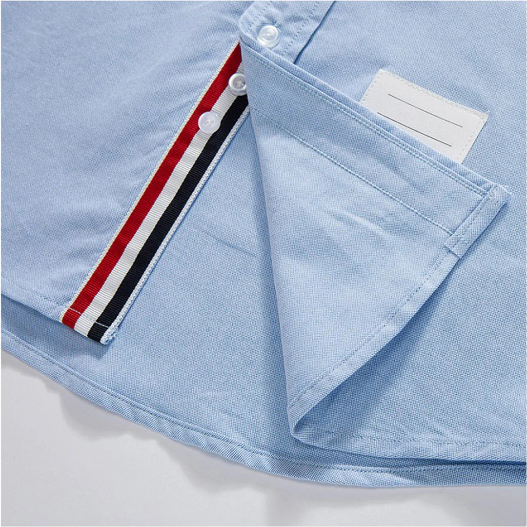 Men's shirt by Thom Browne, shirt detail view