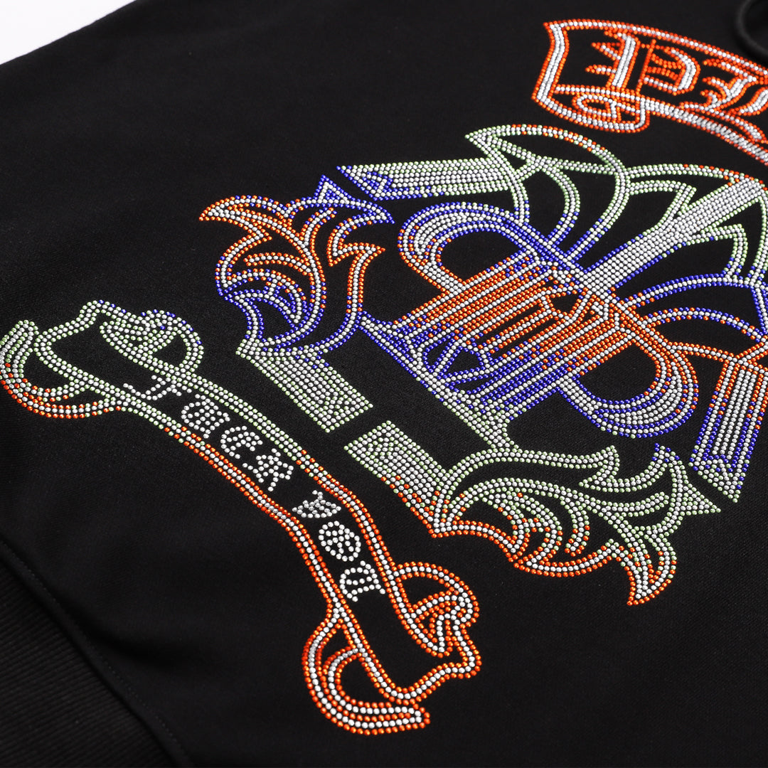 New-2025SS Unisex Black Hoodie SOLODSQ2