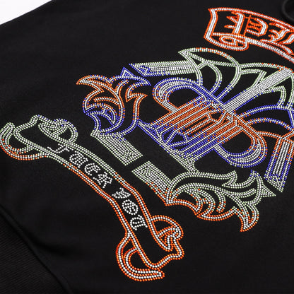 New-2025SS Unisex Black Hoodie SOLODSQ2